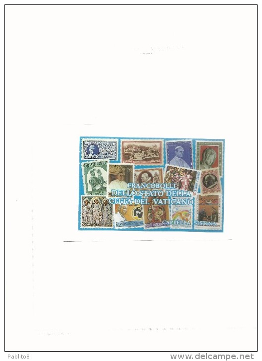 VATICANO VATIKAN VATICAN YEAR ANNATA NUOVA 1991 MNH COMPRESI I FOGLI MARINI - Volledige Jaargang