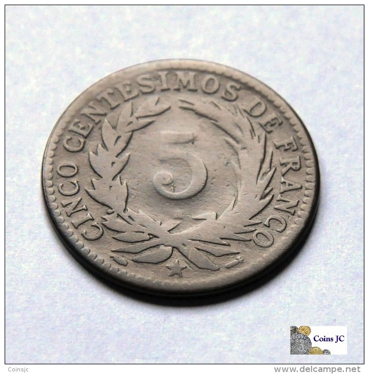 República Dominicana - 5 Centésimos - 1891 - Dominicaine