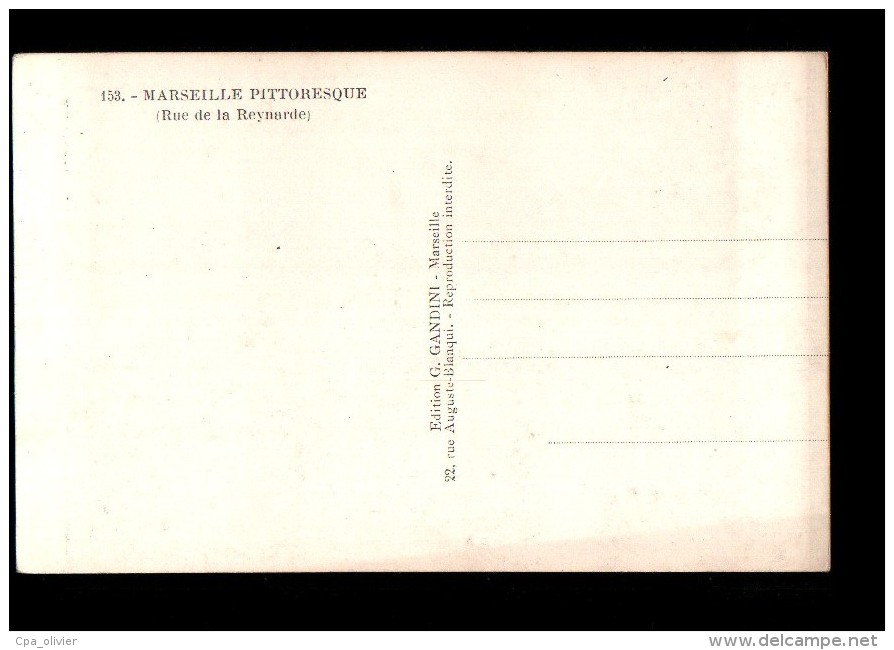 13 MARSEILLE Rue De La Reynarde, Animée, Commerce, Ed Mireille 153, CPSM 9x14, 193? - Non Classificati