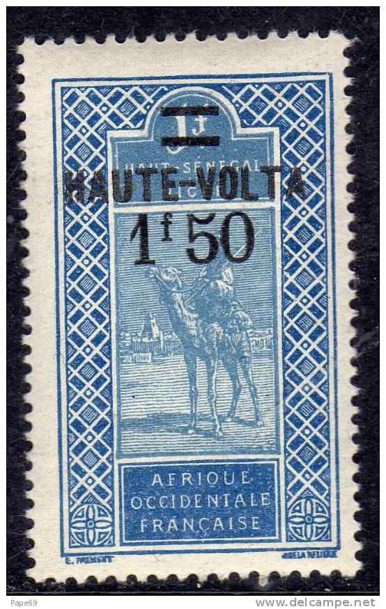 Haute Volta  N ° 37 X  1 F. 50 Sur 1 F. Bleu Et Outremer Trace De  Charnière Sinon TB - Autres & Non Classés