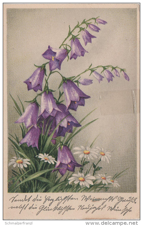 Künstlerkarte AK Fingerhut Erika Nr. 3334 Blume Blumen Pflanze - 1900-1949