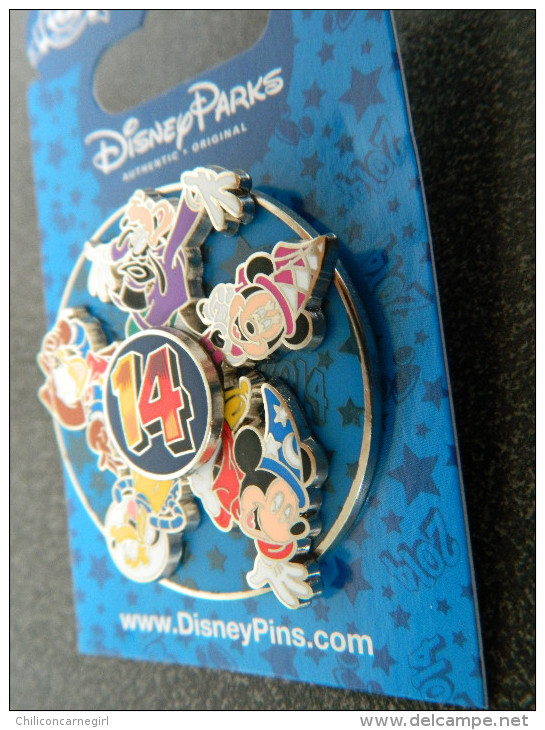 Pin´s Amovible - Disneyland Paris - 2014 - Dingo, Mickey, Minnie, Donald, Pluto - EO - WALT DISNEY - NEUF !!! - Disney