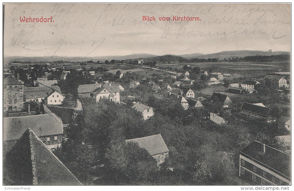 AK Blick Wehrsdorf Vom Kirchturm Bei Sohland Schirgiswalde Kirschau Wilthen Weifa Neukirch Steinigtwolmsdorf Tautewalde - Wilthen