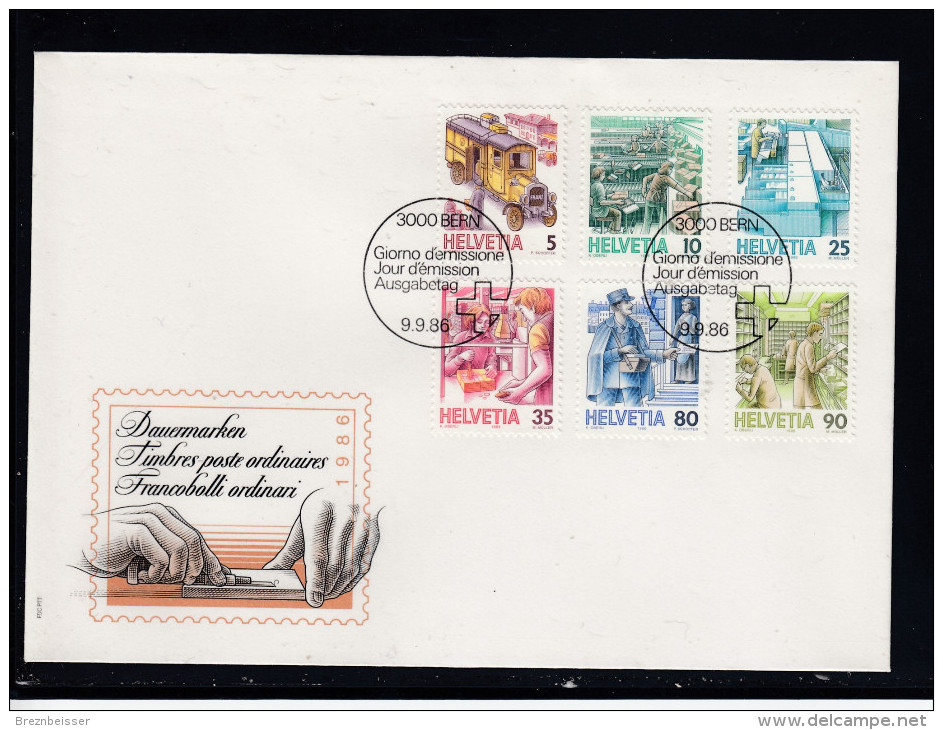 Schweiz  MiNr.  1321 Ya  /  1326 Ya      Illustr. Ersttagsbrief / FDC - FDC