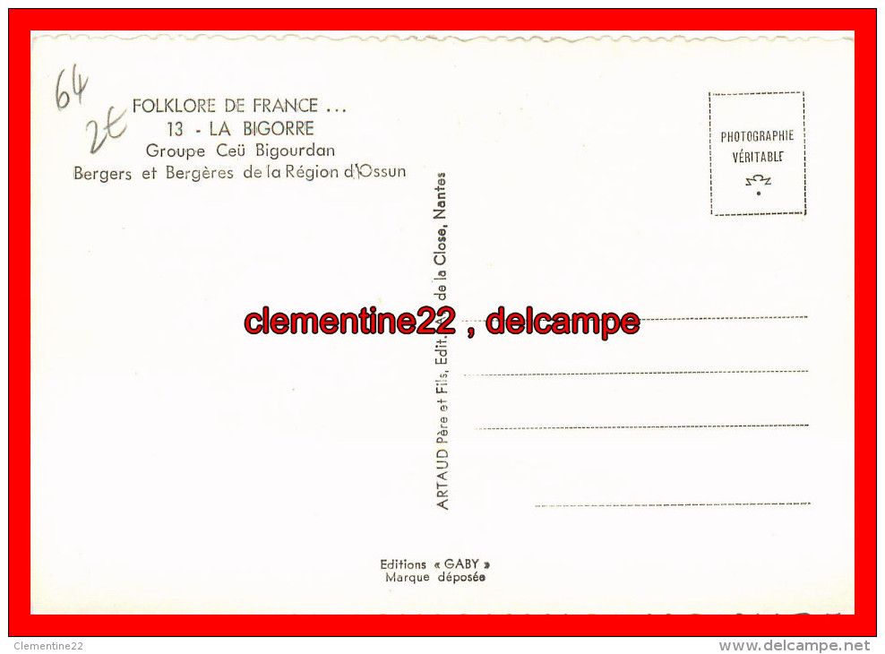 Dept 65 Ossun   ( Scan Recto Et Verso ) - Ossun