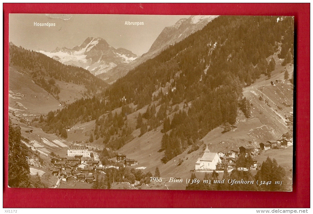 BXH-12 Binn Und Ofenhorn. Hotel Ofenhorn Binn, Schmid Frères, Propr. Nicht Gelaufen - Binn