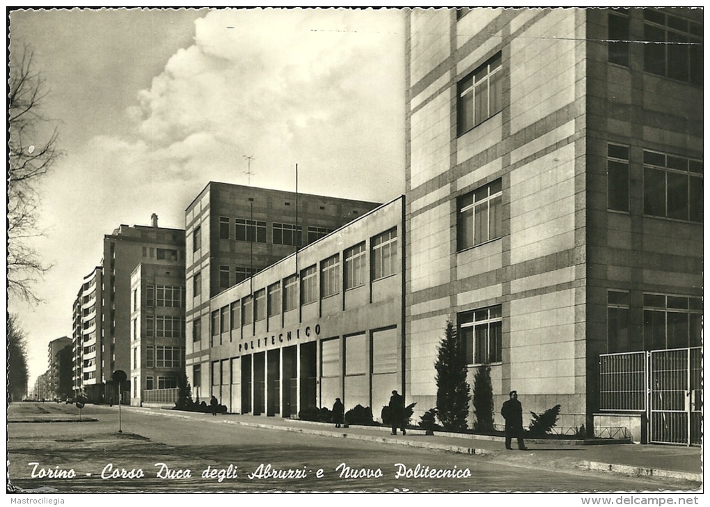 TORINO  Corso Duca Degli Abruzzi E Nuovo Politecnico - Enseignement, Écoles Et Universités