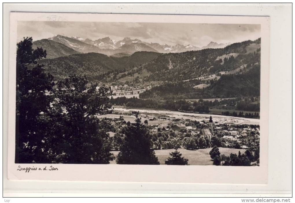 LENGGRIES A.d. Isar, Panorama,  Gel. 1942 Feldpost - Lenggries