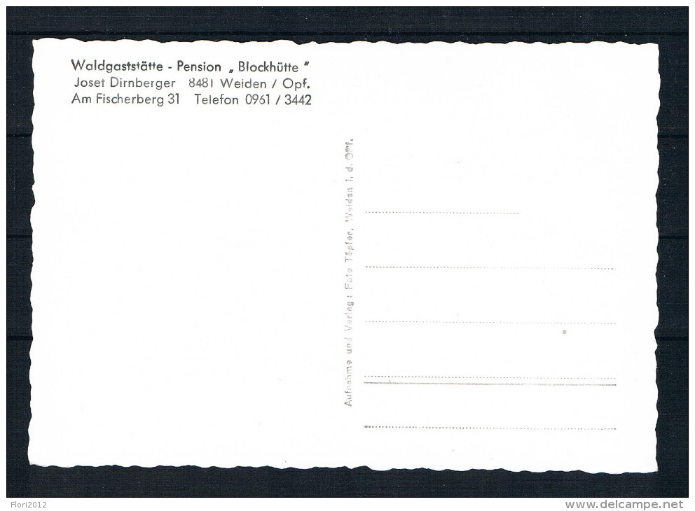 (1238) AK Waldgaststätte - Pension "Blockhütte" - Weiden I. D. Oberpfalz