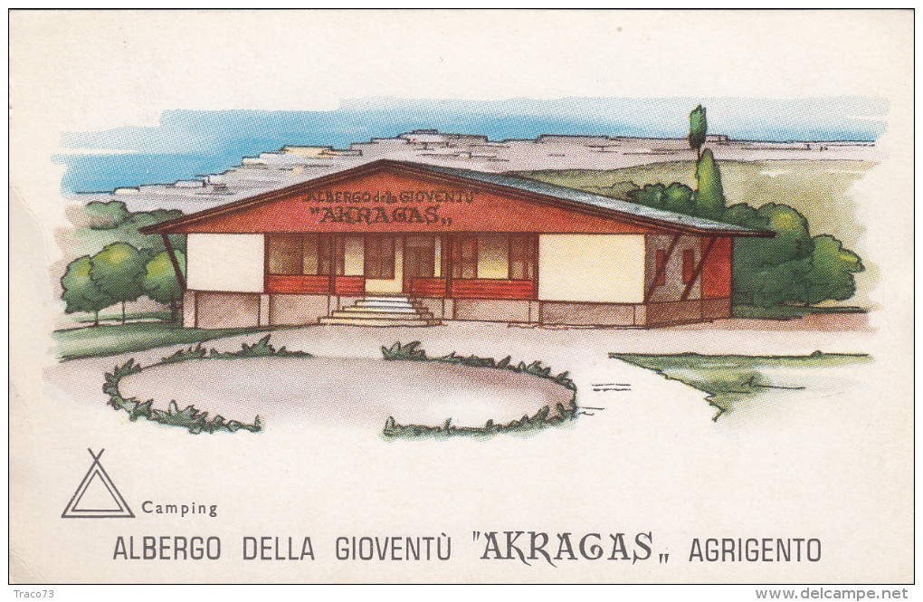 AGRIGENTO /  Camping - Albergo Della Gioventù " AKRAGAS " _ Viaggiata - Agrigento