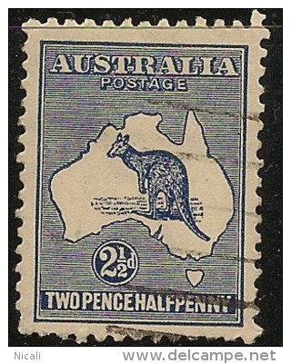 AUSTRALIA 1915 2 1/2d Deep Blue SG 36 U #LT56 - Usados