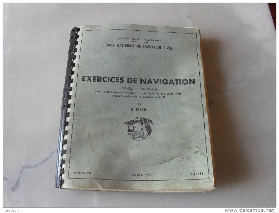 Ecole  Nationale De L'Aviation Civile  Exercices De Navigation - Avión