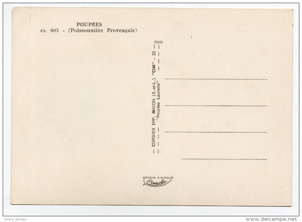 Poupées Collection Combier CIM Poissonnière Provençale - Personnages