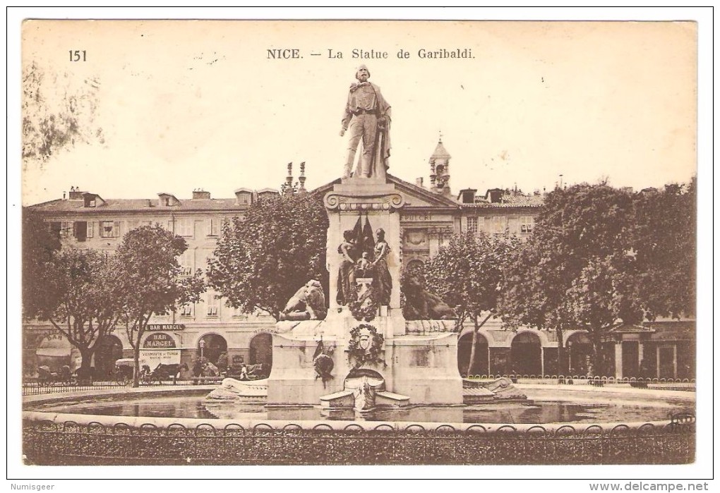 NICE  --  La Statue  De Garibaldi - Monumenten, Gebouwen