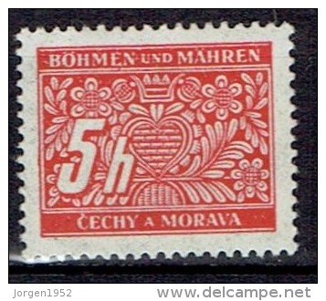 BOHEMIA & MORAVIA # POSTAGE DUE STAMPS FROM YEAR 1939 STANLEY GIBBONS D38 - Autres & Non Classés