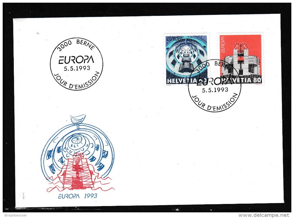 Schweiz MiNr. 1499 / 1500 Illustr. Ersttagsbrief /FDC       EUROPA/CEPT  Ausgabe 1993 - FDC