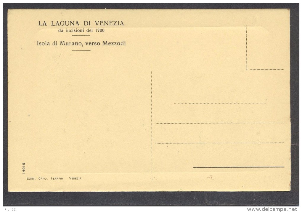 9355-LA LAGUNA DI VENEZIA-ISOLA DI MURANO VERSO MEZZODI'-DA INCISIONI DEL 1700-FP - Venezia