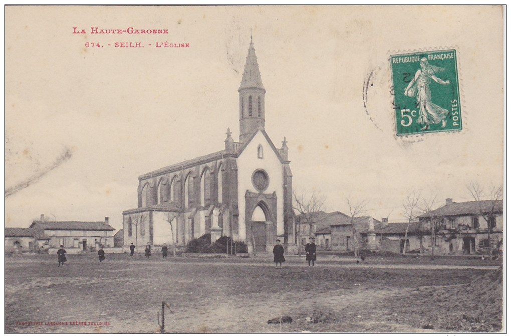 Cpa  Seilh.  L'Eglise. ( 2 Scans ) - Autres & Non Classés