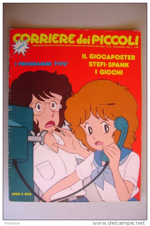 M#0D51 CORRIERE DEI PICCOLI N.38 Settembre 1983/FUMETTI MANGA/HELLO SPANK/ALTAN/CHOBIN/CICCIBUM/CARNEVALI - Corriere Dei Piccoli