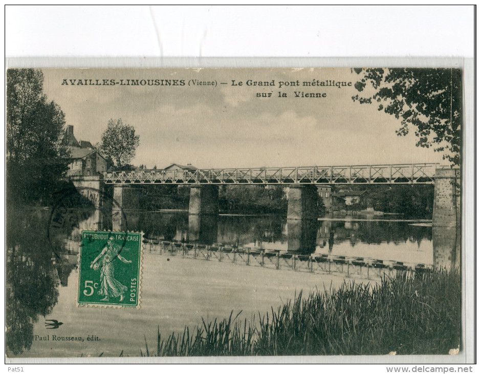 86 - Availles Limousines : Le Grand Pont Métallique - Availles Limouzine