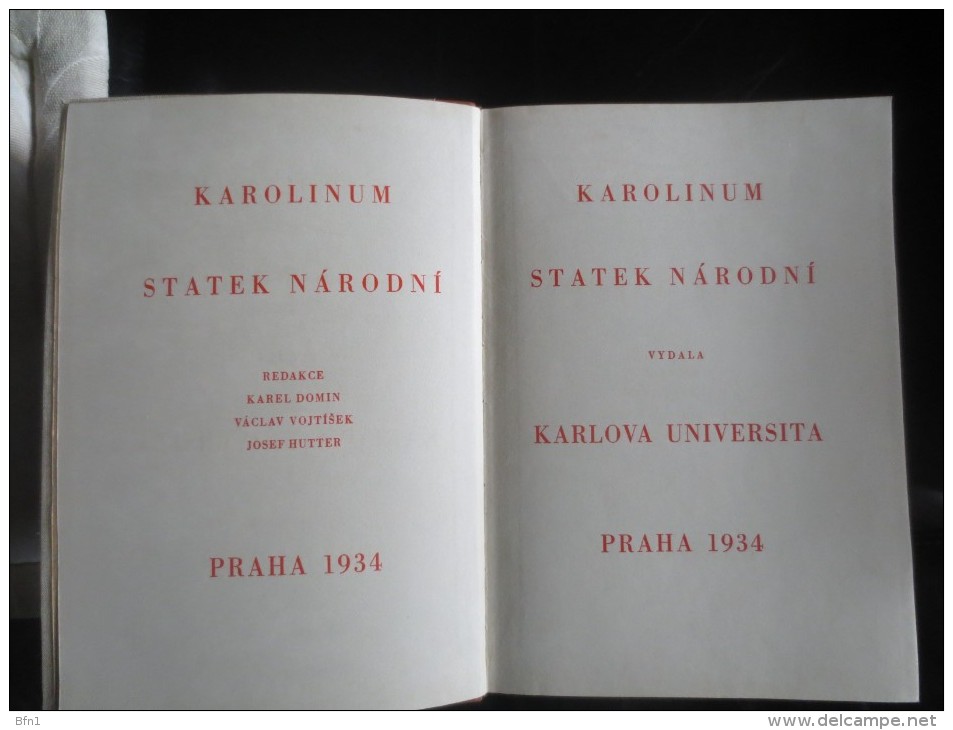 Karolinum - Statek Národní- PRAGUE 1934- VOIR PHOTO - Langues Slaves