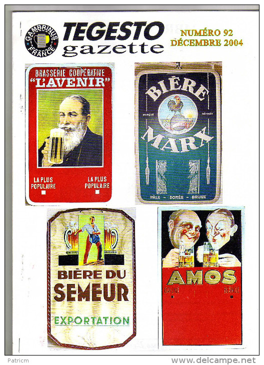 Bulletin Du Club De Collectionneurs Gambrinus France N°92 (Biere & Brasserie) De L´année 2004 - Autres & Non Classés