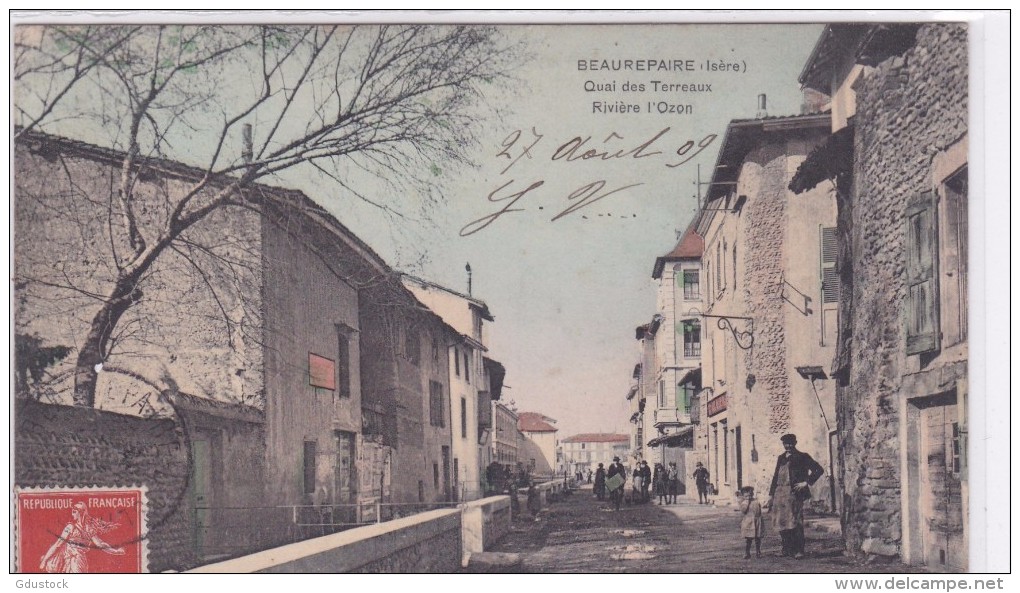 Beaurepaire Quai Des Terreaux Rivière De L'Ozon - Beaurepaire