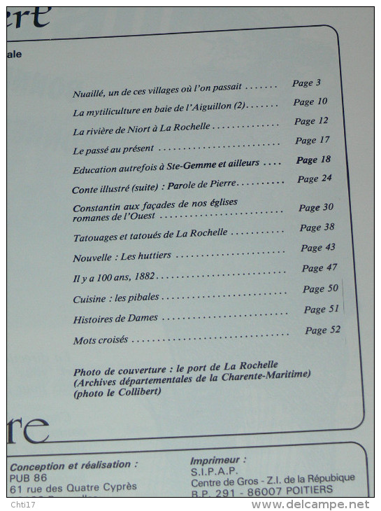 LE COLLIBERT  N° 4 / 1982 / PICTON /  NIORT / LA ROCHELLE / SAINTE GEMME /  AIGUILLON / - Poitou-Charentes