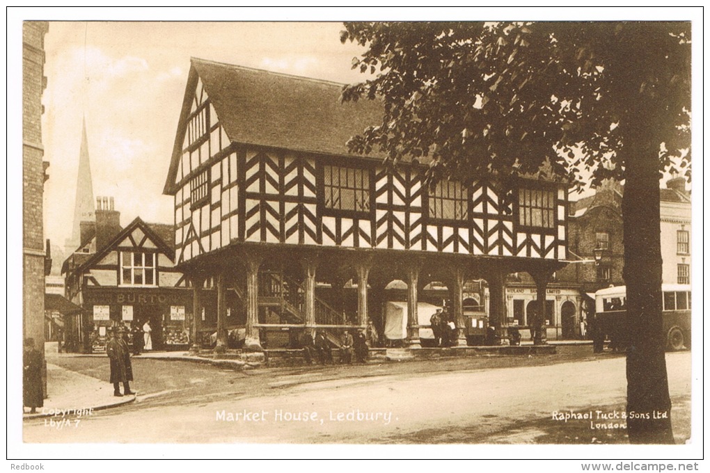 RB 1028 - Early Raphael Tuck Postcard - Market House Ledbury - Herefordshire - Herefordshire