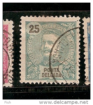 Portugal & Ponta Delgada, D. Carlos I, 1897 (18) - Ponta Delgada