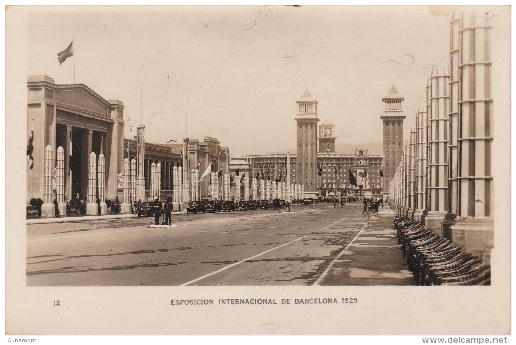 España--Barcelona--1929--Avenida Reina Maria Cristina--Exposicion Internacional De Barcelona - Barcelona