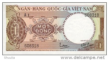 Vietnam South 1 Dong 1955 Pick 15 AUNC/UNC - Vietnam