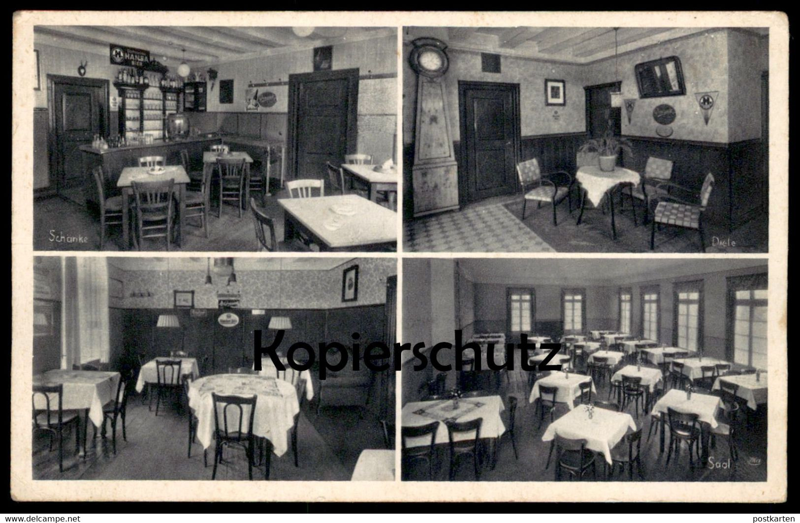 ALTE POSTKARTE SPROCKHÖVEL GASTSTÄTTE H. BECKER VORM. STÖTER-TILLMANN SCHÄNKE DIELE HANSA BIER Ruf Hattingen Postcard AK - Sprockhoevel