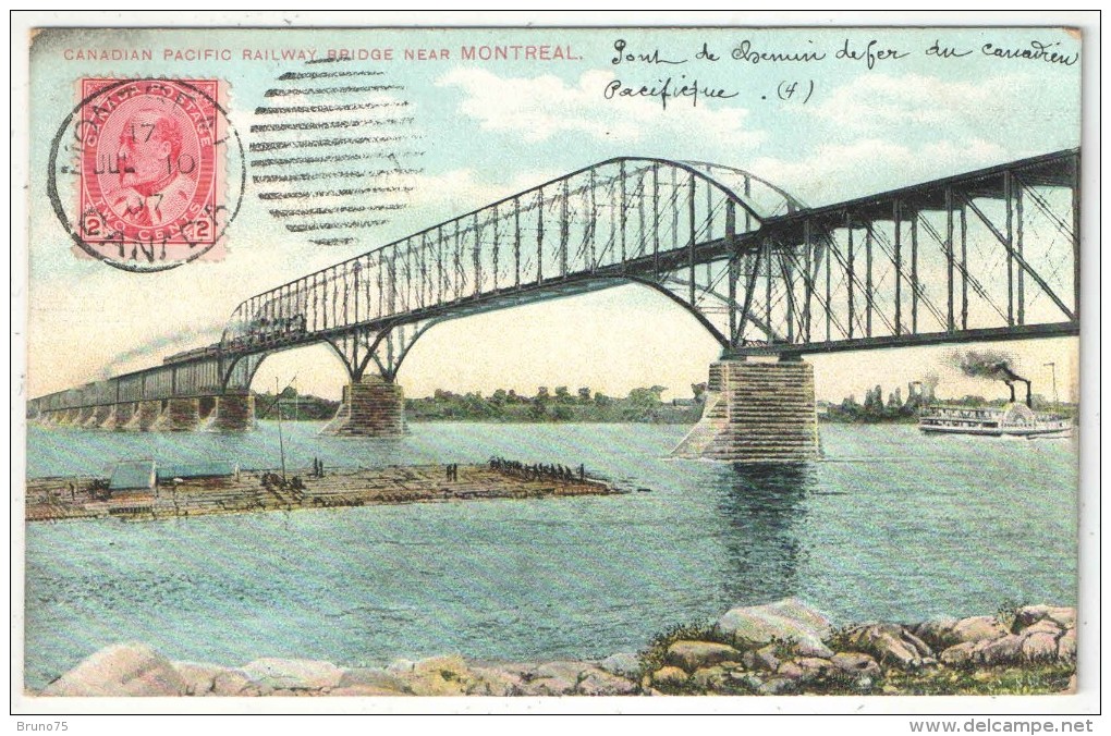 Canadian Pacific Railway Bridge Near Montréal - 1907 - Montreal