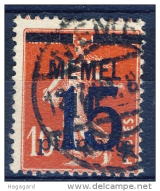 ##K1180. Memel 1921. Surprinted French Stamp. Michel 34. Used. - Used Stamps