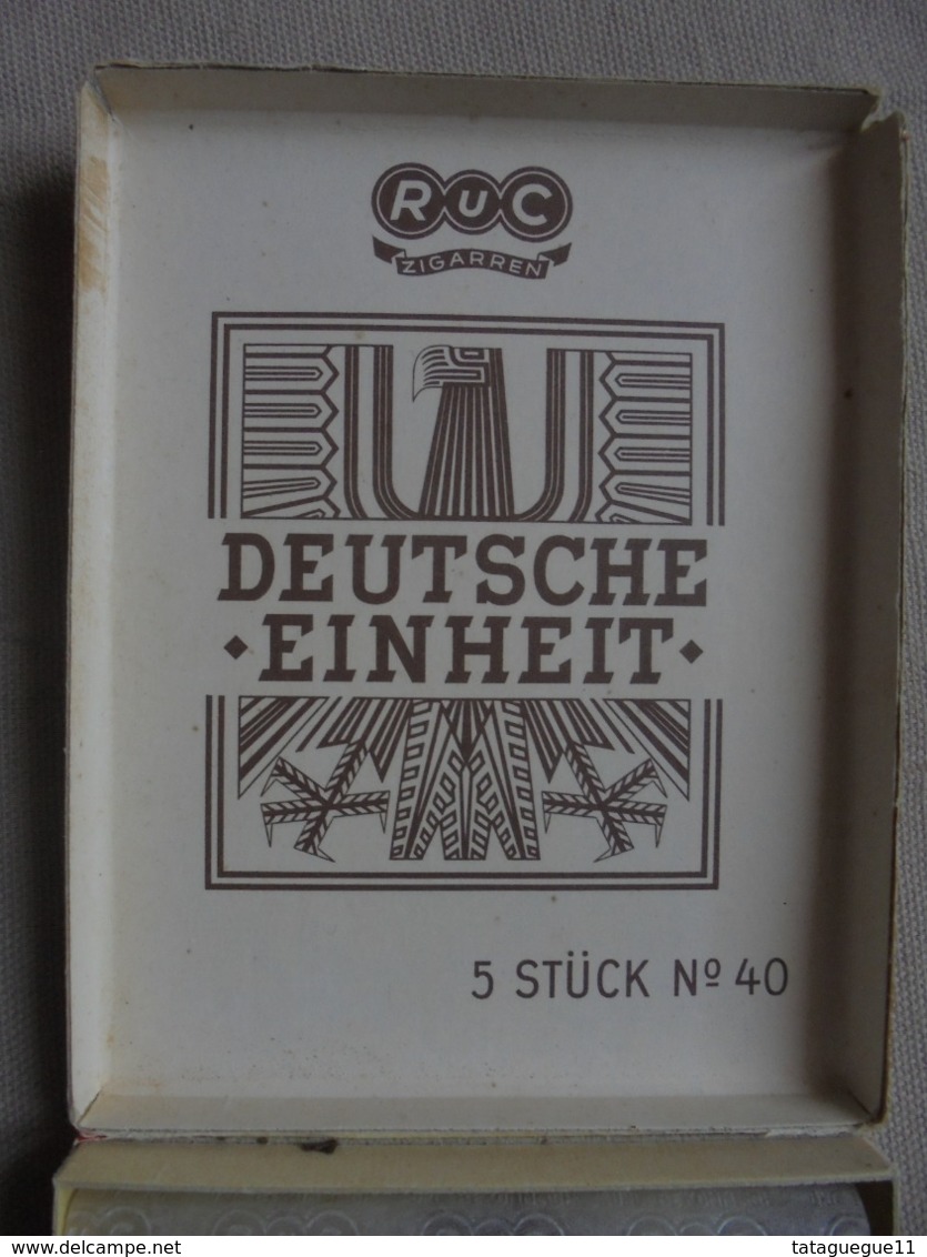 Ancien - Boite De Cigares RUC "DEUTSCHE - EINHEIT - 5 MILDE SUMATRA" Années 60 - Autres & Non Classés