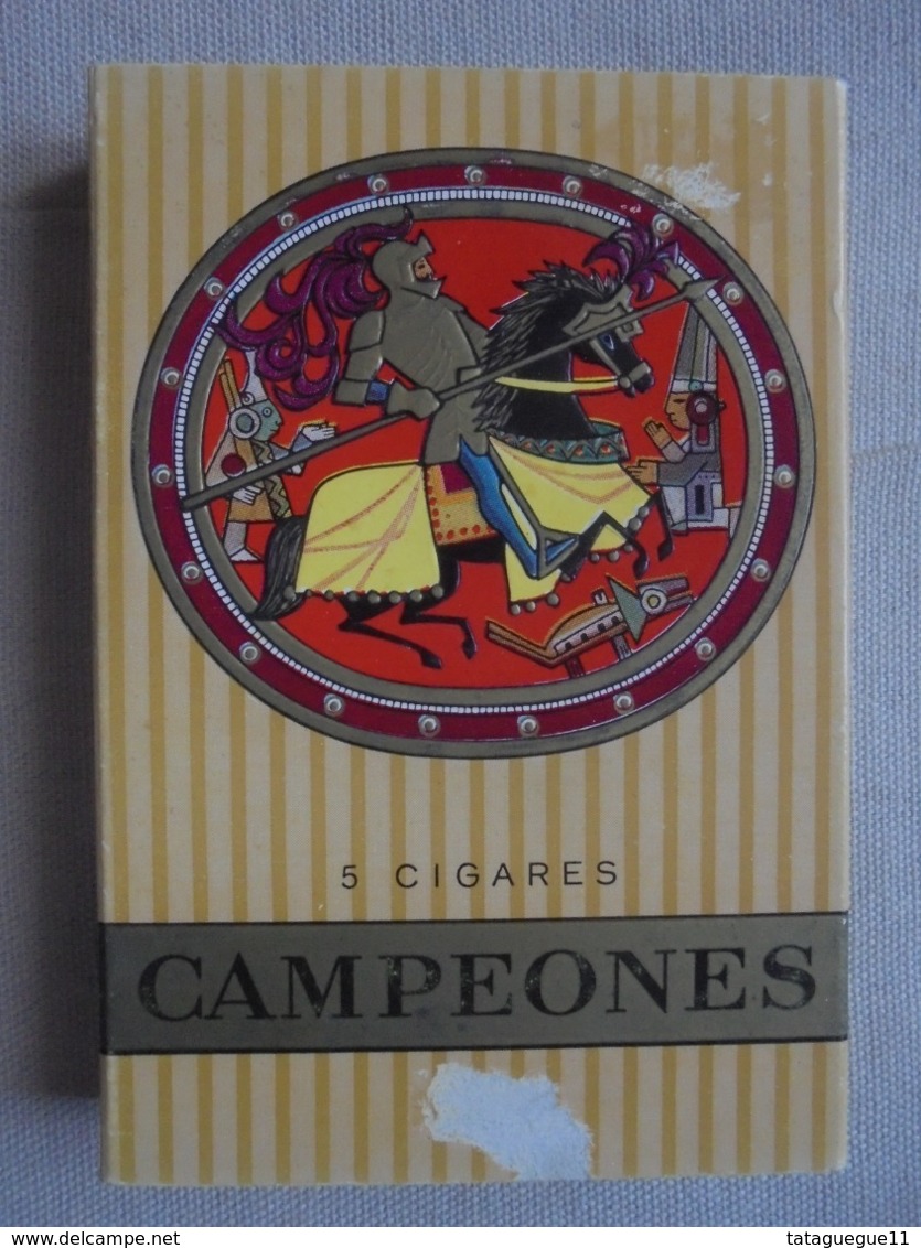 Ancienne Boite De 5 Cigares 'CAMPEONES" Années 70 - Autres & Non Classés