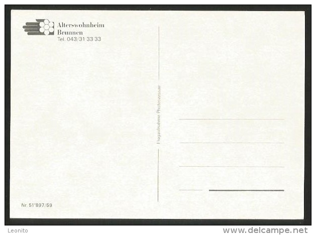 BRUNNEN SZ Alterswohnheim Flugaufnahme Swissair - Andere & Zonder Classificatie