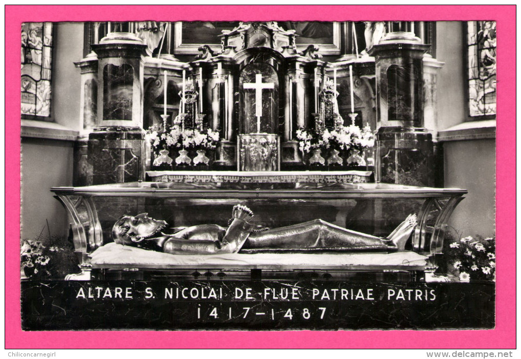 Sachseln - Altar In Der Wallfahrtskirche Des Hl. Bruder Klaus - S. Nicolai De Flue Patria - PHOTOGLOB - P.Z.W. - A.G. - Monumenten