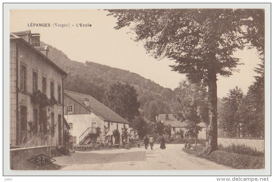 CPA CPSM 88 Vosges Lépanges L' école Rupt Sur Moselle ? Vologne Deycimont  Docelles Bruyères - Autres & Non Classés