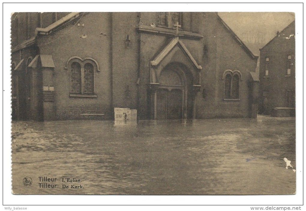 CPA - TILLEUR - Eglise - Kerk - Inondations 1925-26  // - Saint-Nicolas