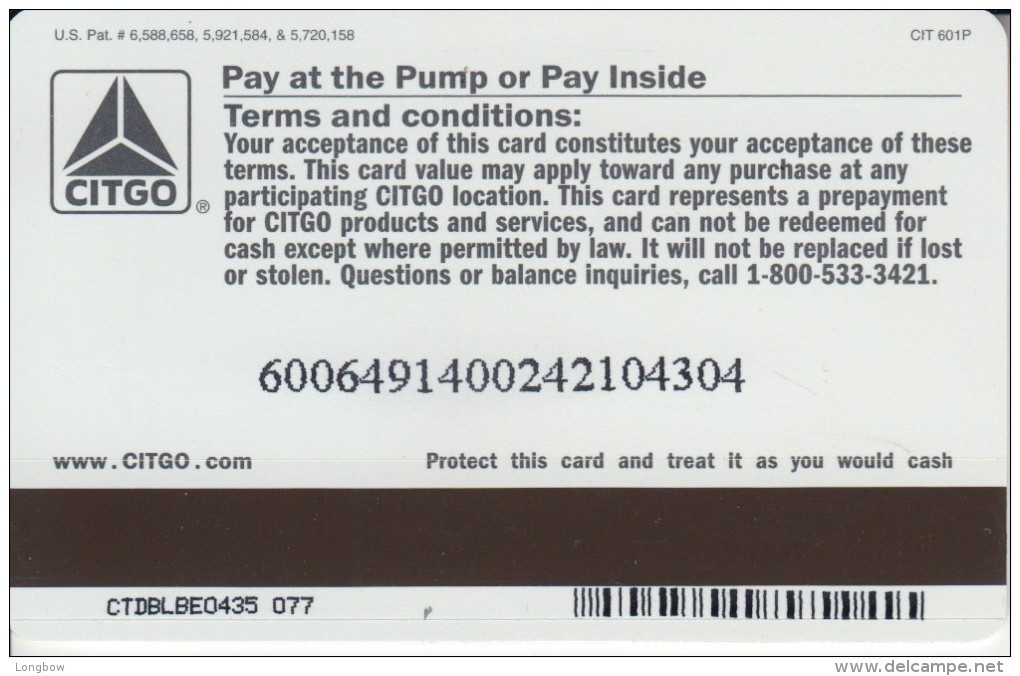 Citgo Cash Card - Other & Unclassified