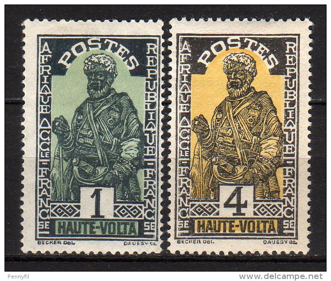 HAUTE-VOLTA - 1928 Scott# 43+45 * - Unused Stamps