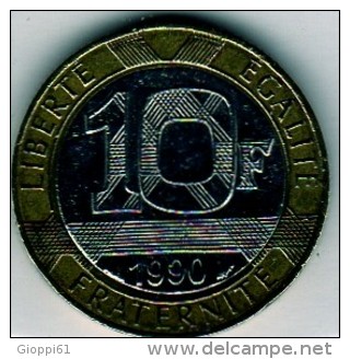 1990 Francia - 10 F (Fronte E Retro) - Altri & Non Classificati