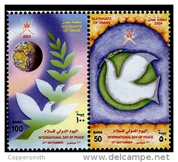 (117) Oman (sultanate)  Peace Day / Paix / Friedenstag / 2004  ** / Mnh  Michel 598-99 - Oman