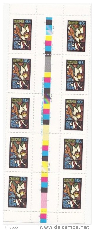 Australia 1984 Christmas 40c  Angel Gutter Strip MNH - Neufs