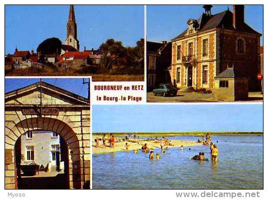 44 BOURGNEUF EN RETZ Eglise Mairie Musee Plage - Bourgneuf-en-Retz