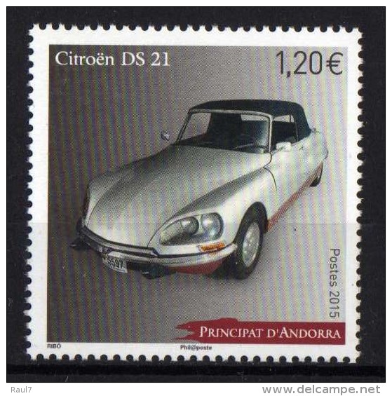 ANDORRE Fr. 2015 - Voitures Anciennes, La Citroën DS 21  - 1 Val Neufs // Mnh - Neufs