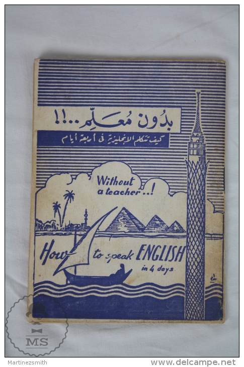 Old Touristic Arabian - English Pocket Diccionary - How To Speak English In 4 Days, Without A Teacher...! - Cuadernillos Turísticos