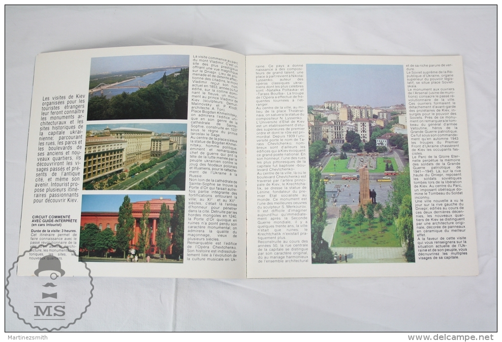 Soviet Union State Travel Agency Intourist - Kiev  Olympic Games 1980 Tourist Brochure - Cuadernillos Turísticos